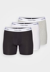 BOXER BRIEF 3 PACK MODERN COTTON STRETCH - Bokserbriefs - grey heather/white/black
