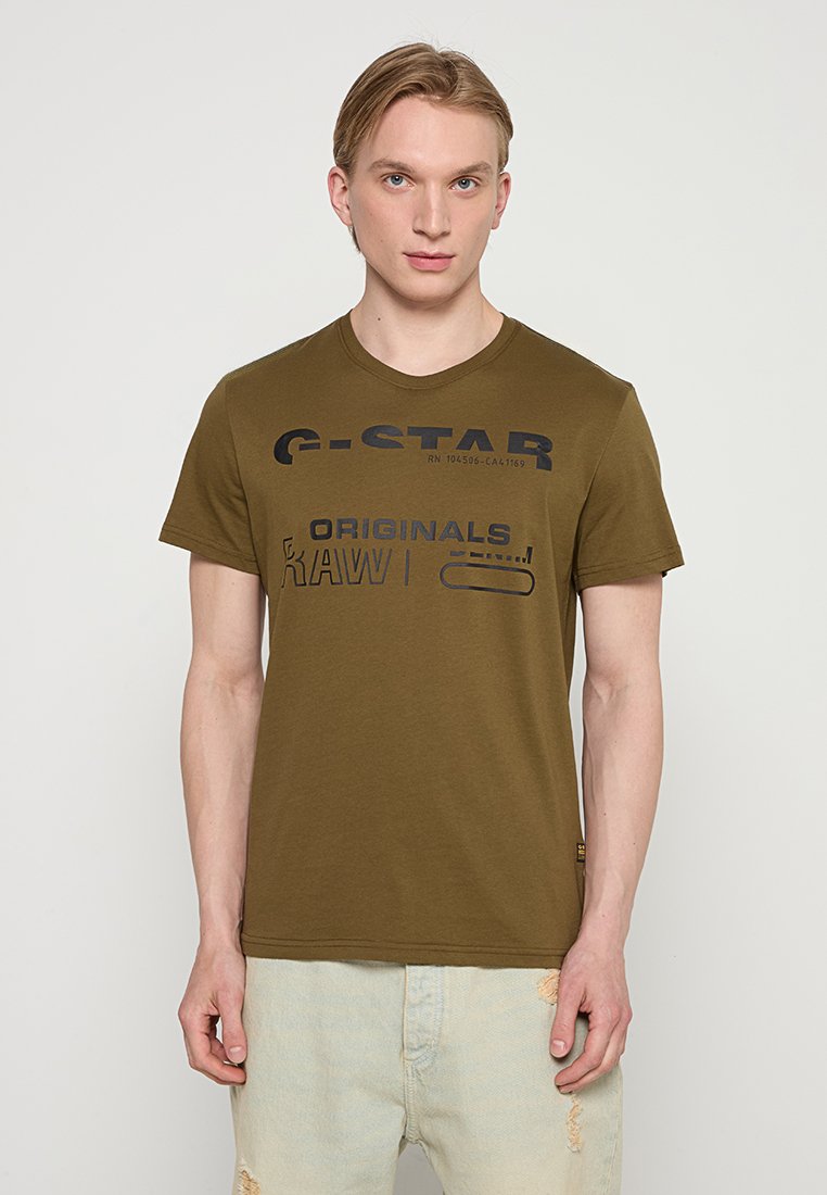 G-Star T-shirt print olijfgroen G-Star T-shirt print olijfgroen