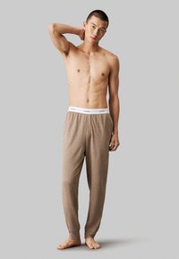 Calvin Klein Underwear JOGGER ICON COTTON TERRY - Pyjamabroek - medium brown heather