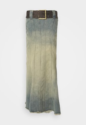 FISHTAIL SKIRT - Maxi sukně - light wash