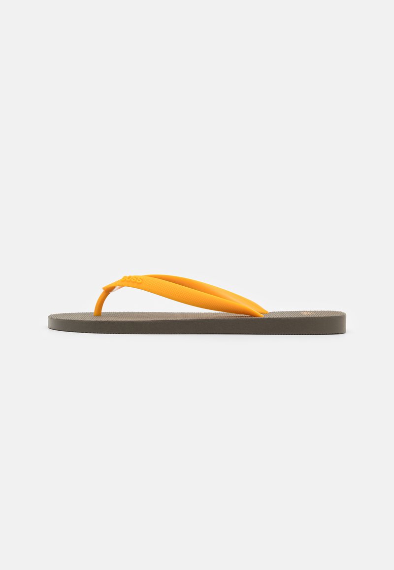 Herren Sandalen | BOSS PACIFIC THNG DIGITAL Zehentrenner dark green/gelb - BW19988 Herren Sandalen | BOSS PACIFIC THNG DIGITAL Zehentrenner dark green/gelb - BW19988