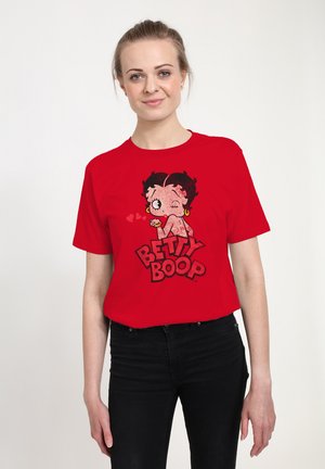 BETTY BOOP FADED GRAPHIC - T-shirt print - red