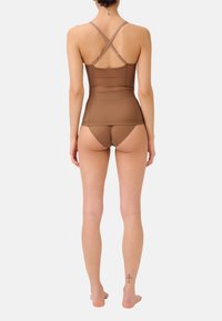 ITEM m6 ALL MESH STRAPPY TOP - Maglietta intima - milk chocolate