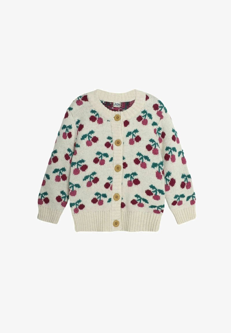 JoJo Maman Bébé CHERRY REGULAR FIT - Kardigan - cream