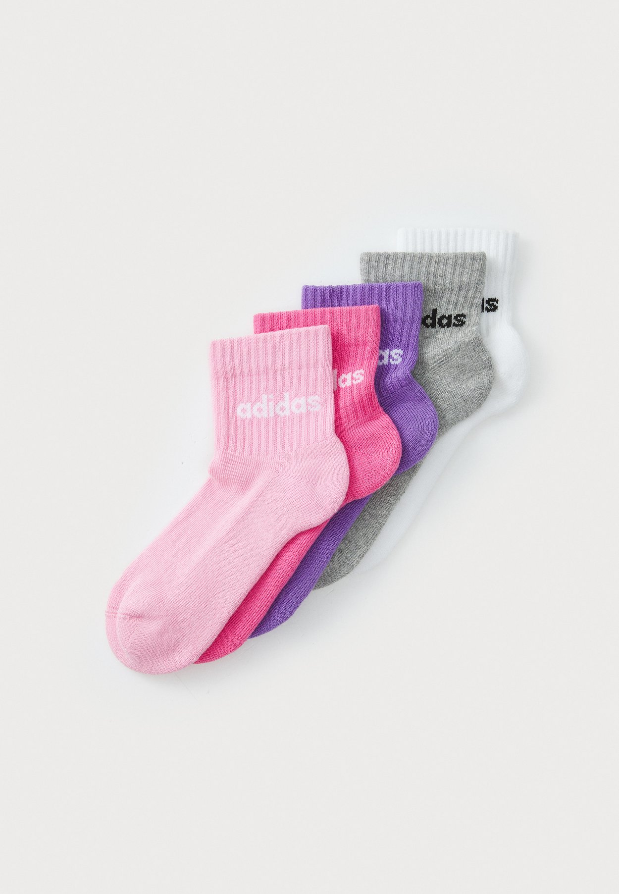 adidas 5 PACK - Calcetines de deporte - true pink/pink fusion/violet fusion/medium grey heather