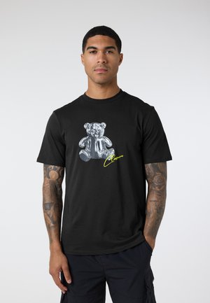 CHROME TEDDY TEE - Camiseta estampada - black