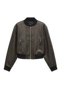 Mango Giacca in similpelle - brown