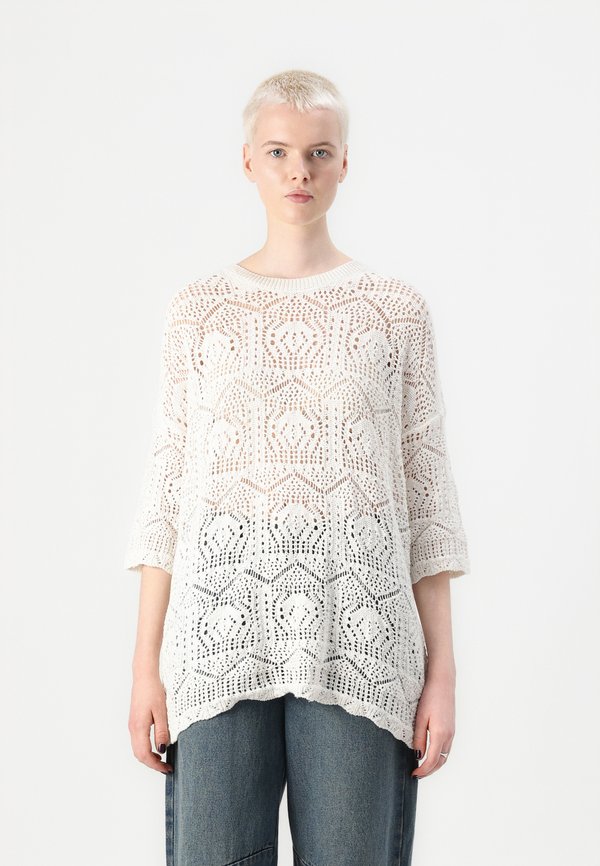 ONLBEA LIFE LOOSE O NECK - Jumper - cloud dancer