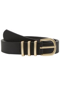 PCLEA BELT - Cintura - black/gold