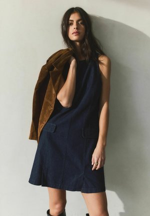 REGULAR FIT SLEEVELESS MINI SOFT - Vestito di jeans - denim