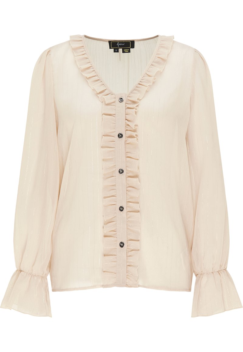faina Overhemdblouse beige faina Overhemdblouse beige