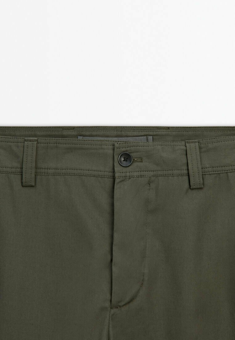 Massimo Dutti TAPERED FIT - Chino - dark green/dunkelgrün - Zalando.de