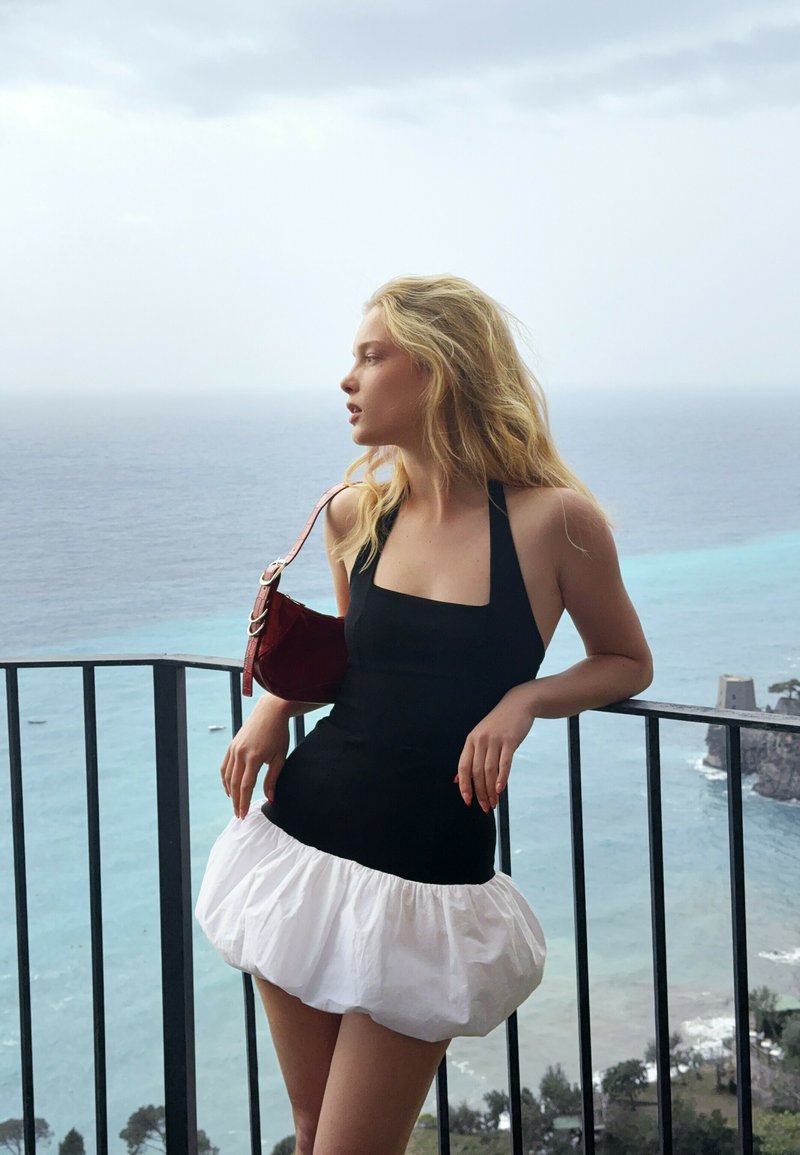 Bershka - BALLOON - Shift dress - black, Enlarge