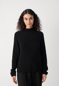 Marc O'Polo LONGSLEEVE STAND UP COLLAR - Vesta - black