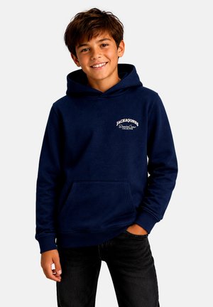 Jack & Jones Junior, JJEBRANDES BACKP RELAXED SWEAT H SN JNR - Hoodie - navy blazer