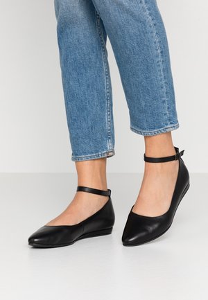 Ballerina's met enkelbandjes - black