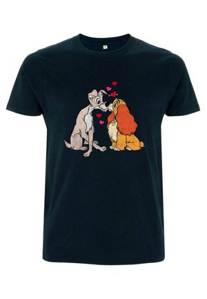 DISNEY AND THE TRAMP PUPPY LOVE UNISEX - T-shirt z nadrukiem