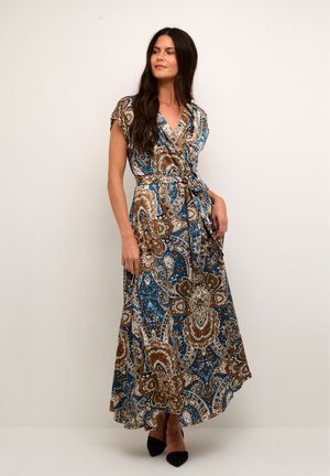 LORALC - Vestito lungo - blue paisley