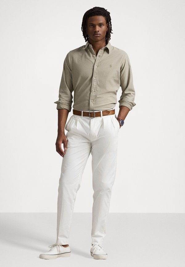 CUSTOM FIT MINERAL DYED OXFORD SHIRT - Shirt - olive2