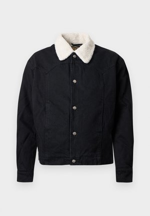 CAR COAT UNISEX - Veste en jean - black