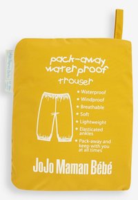 JoJo Maman Bébé PACK AWAY WATERPROOF STANDARD - Dežne hlače - mustard