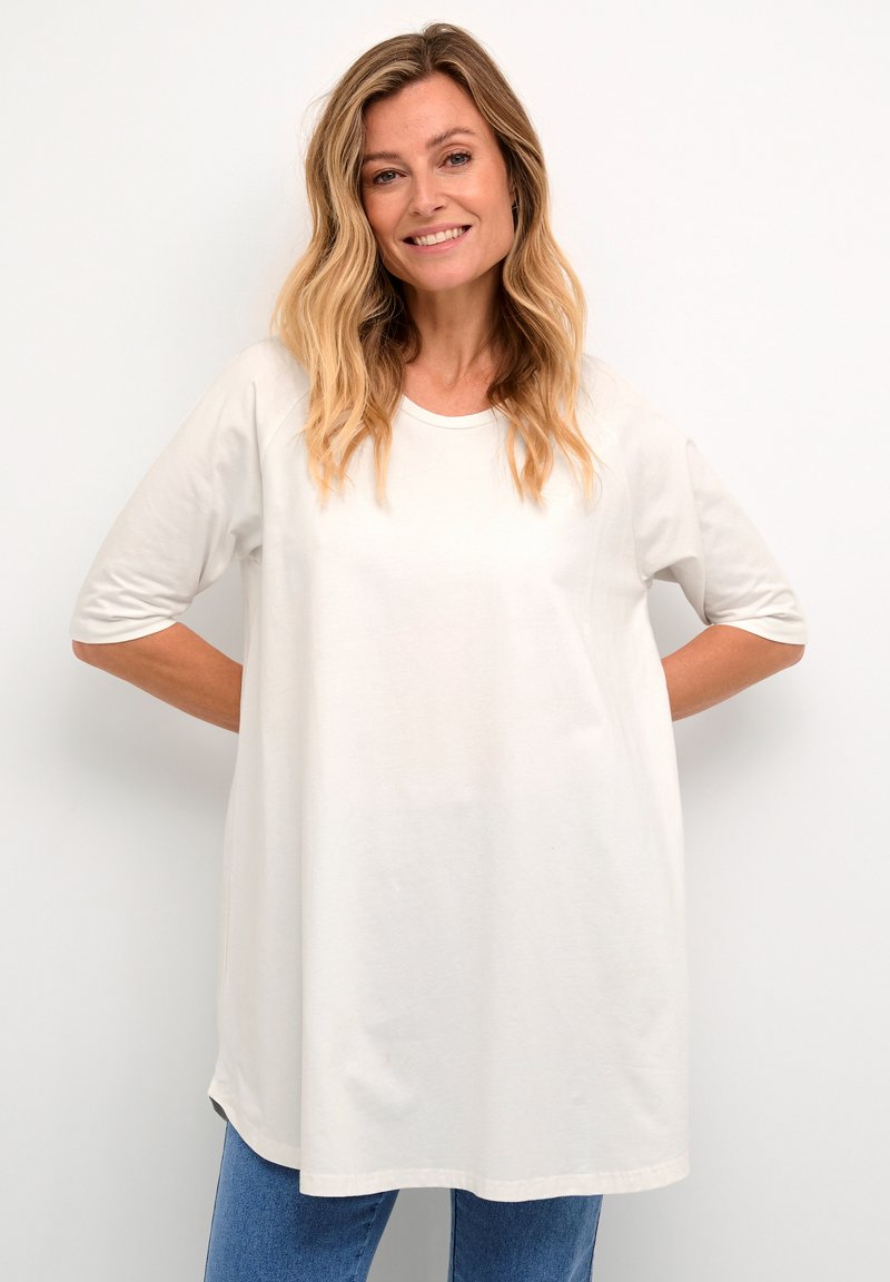 Kaffe BPJANE 1/2 SLEEVE - T-Shirt basic - chalk