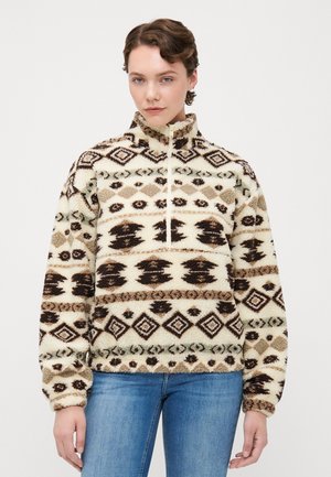 ONLJANNE AZTEC HALFZIP  - Fleecegenser - almond oil