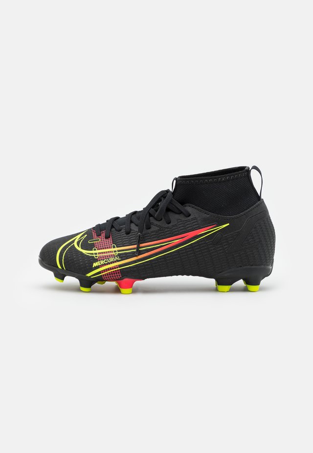 MERCURIAL JR 8 ACADEMY FG/MG UNISEX - Botas de fútbol con tacos - black/cyber/off noir