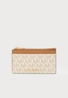 JET SET SM ZIP KEY CARD CASE - Πορτοφόλι - vanilla/acorn