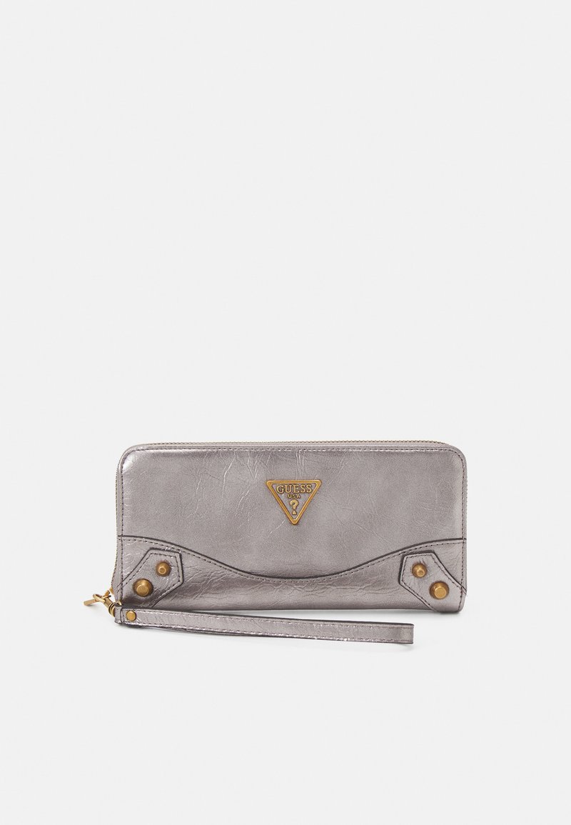 Guess AMANTEA LARGE ZIP AROUND Wallet graphite/dark grey Zalando