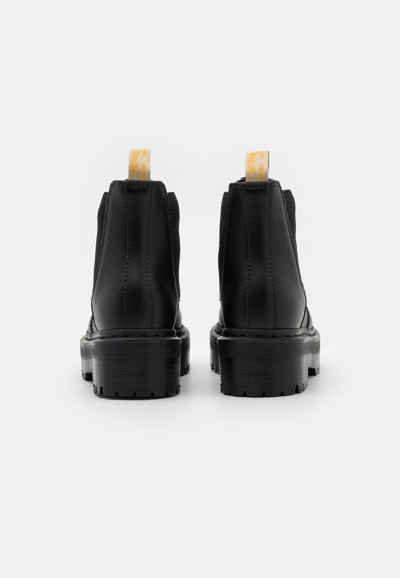 Dr. Martens - 2976 Quad - Stivaletti Chelsea unisex in pelle liscia neri lucidi