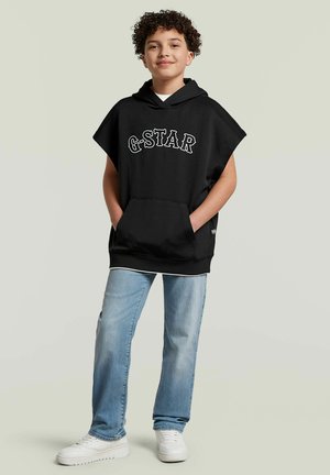 G-STAR, BOYS HOODED SWEATER - Kapuzenpullover - dk black