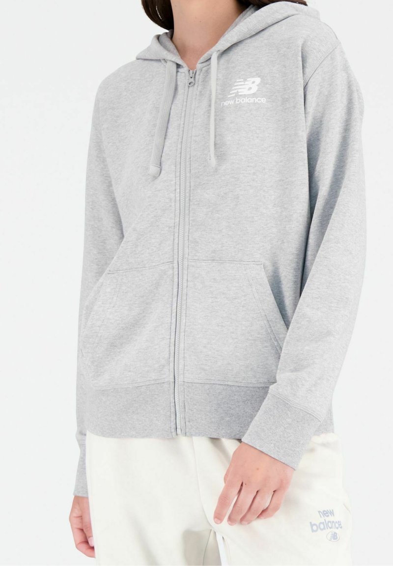 New Balance Felpa con zip - mottled grey