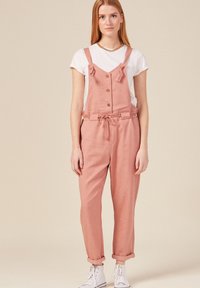 BONOBO Jeans FLIESSENDE MIT KNOPFLEISTE - Latzhose - rouge clair