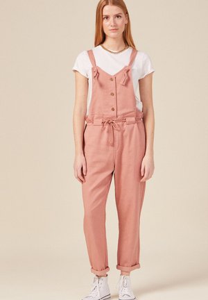 BONOBO Jeans FLIESSENDE MIT KNOPFLEISTE - Tuinbroek - rouge clair