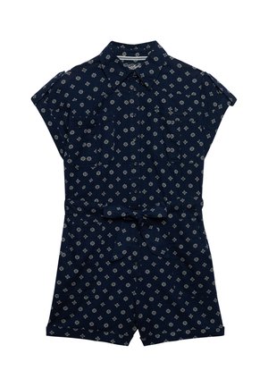 Superdry & Co, SUPERDRY BELTED UTILITY PLAYSUIT.. - Buksedragter - eclipse navy geo