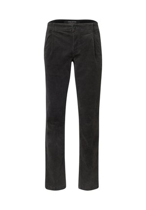 Street One MEN, CHINO HOSE AUS CORD MIT BÜGELFALTEN - Bukser - obsidian grey