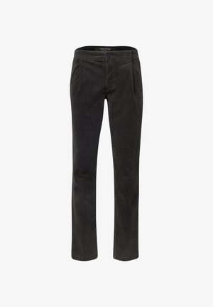 Street One MEN, CHINO HOSE AUS CORD MIT BÜGELFALTEN - Bukser - obsidian grey