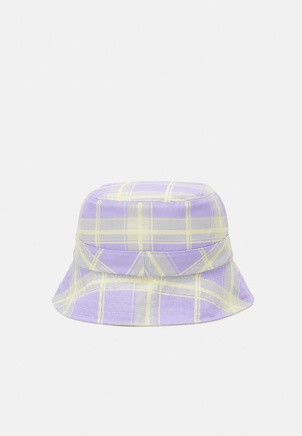 SIGNATURE REVERSIBLE CHECK BUCKET HAT - Hat - purple1