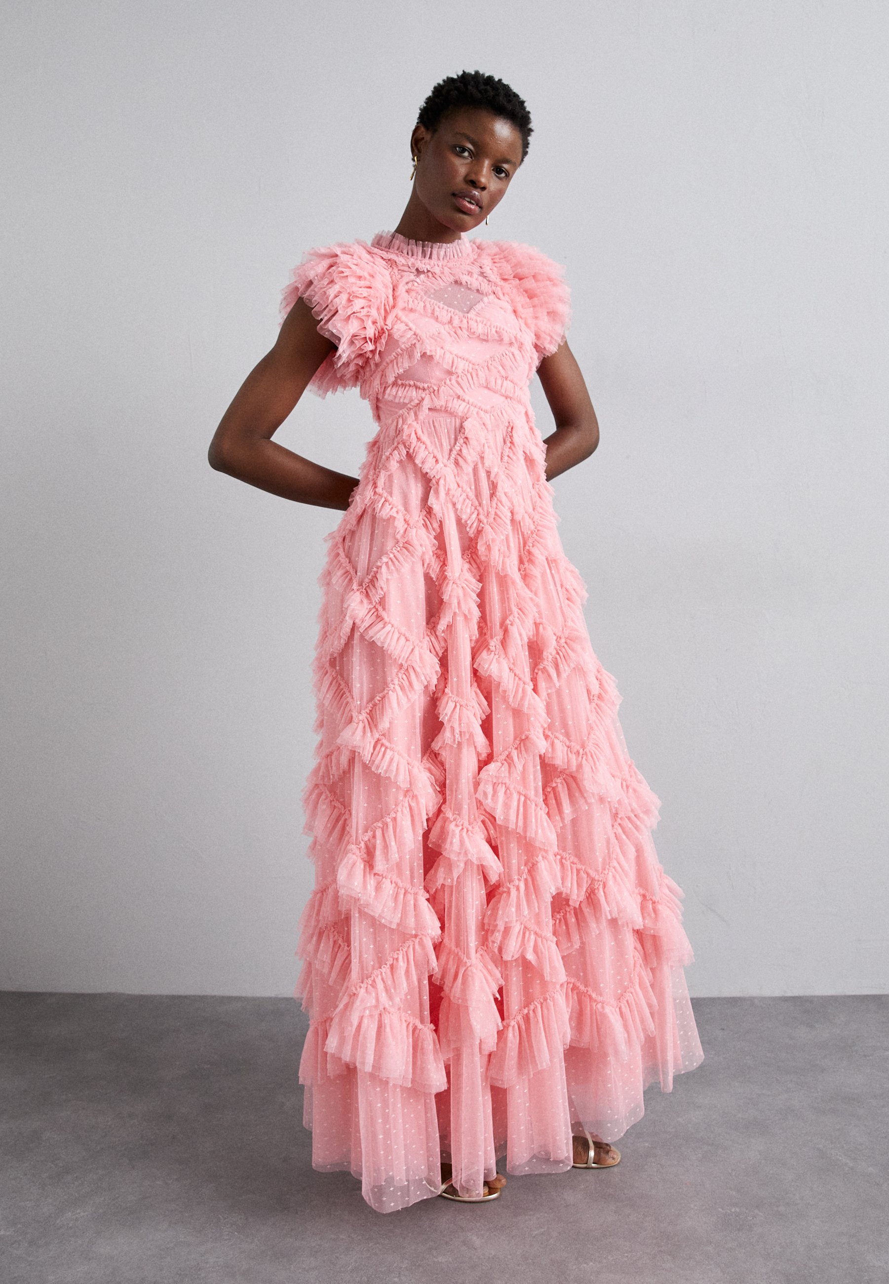 needle and thread pink tulle dress Genevieve Ruffle Gown Needle And Thread Pink Tulle Dress Genevieve Ruffle  Gown – Red Needle Thread
