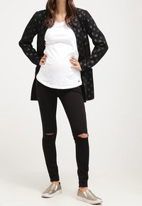 Topshop Maternity Džíny Slim Fit - black