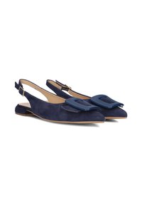 Notre-V Ballerines à brides arrière - cam blu div nappa div