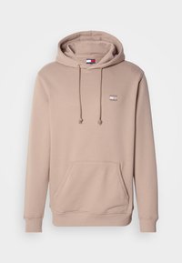 BADGE HOODIE - Melegítőfelső - coastal taupe tonal