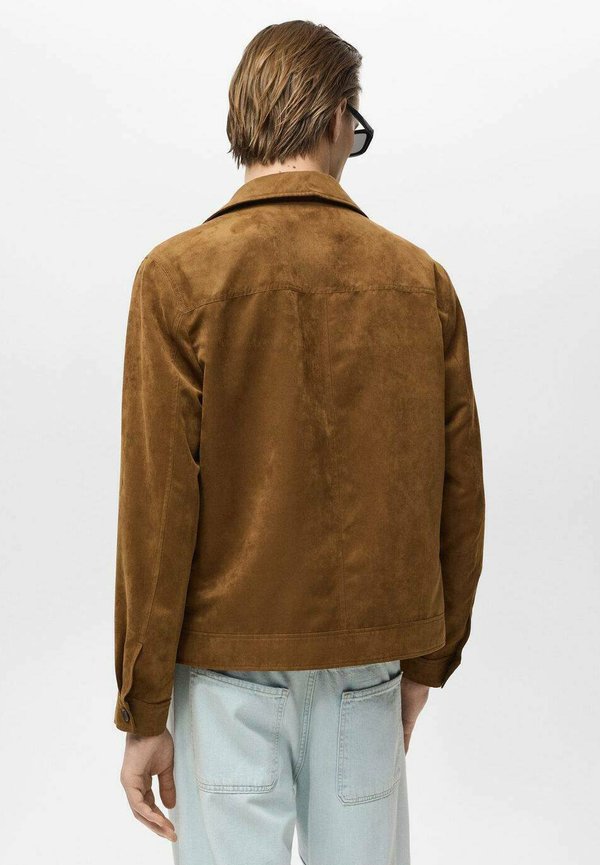 REMIE - Faux leather jacket - cognac2