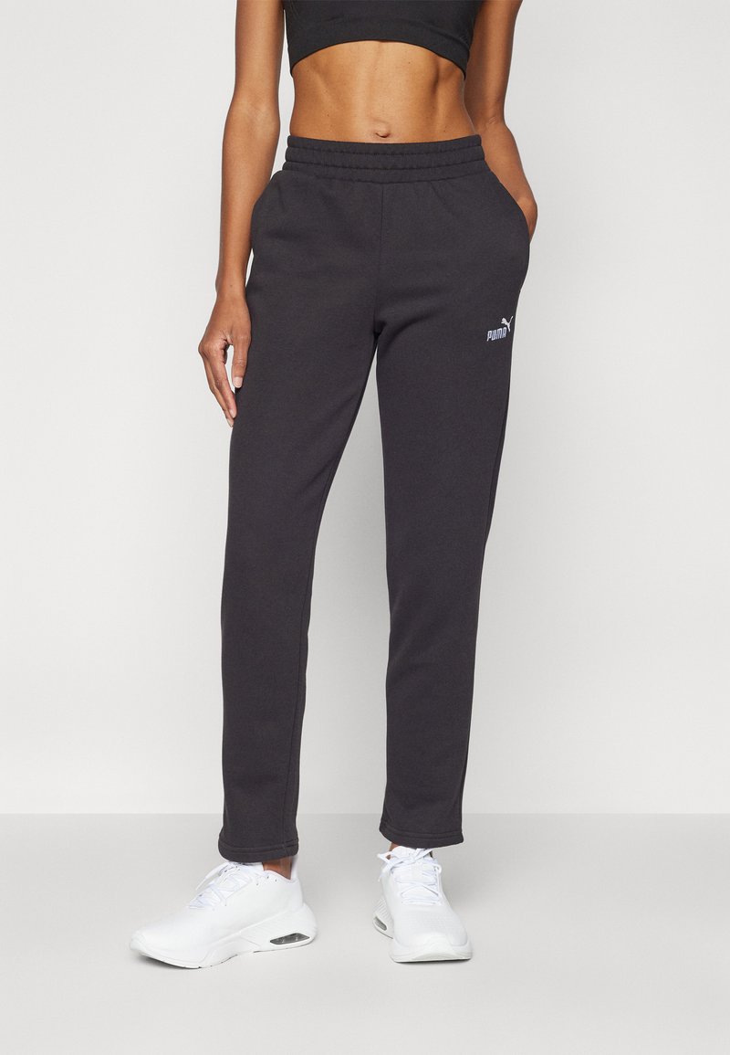 Puma ESS SMALL NO. 1 LOGO TR OP - Teplákové kalhoty - black