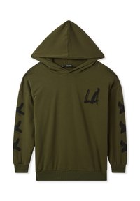 Terranova LOS ANGELES PRINT - Felpa con cappuccio - verde militare