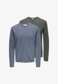 Niet geselecteerd, blau grau