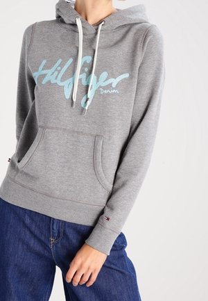 Kapuzenpullover - mottled grey