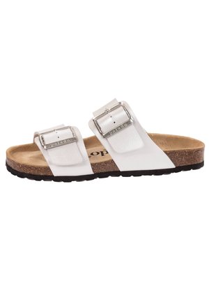 Mules - silver-coloured