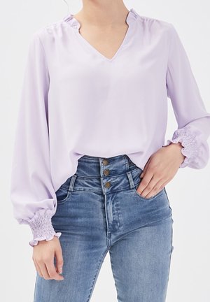 Bluse - mottled purple
